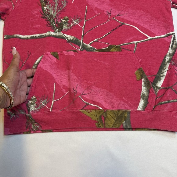 Realtree Hoodie Women's Size S Pink Camo Hunting Outdoor Hooded  Sweatshirt Warm - Picture 5 of 10